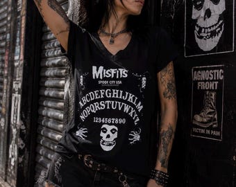 Misfits Lace-Up Band Tee: Reworked Concert Shirt