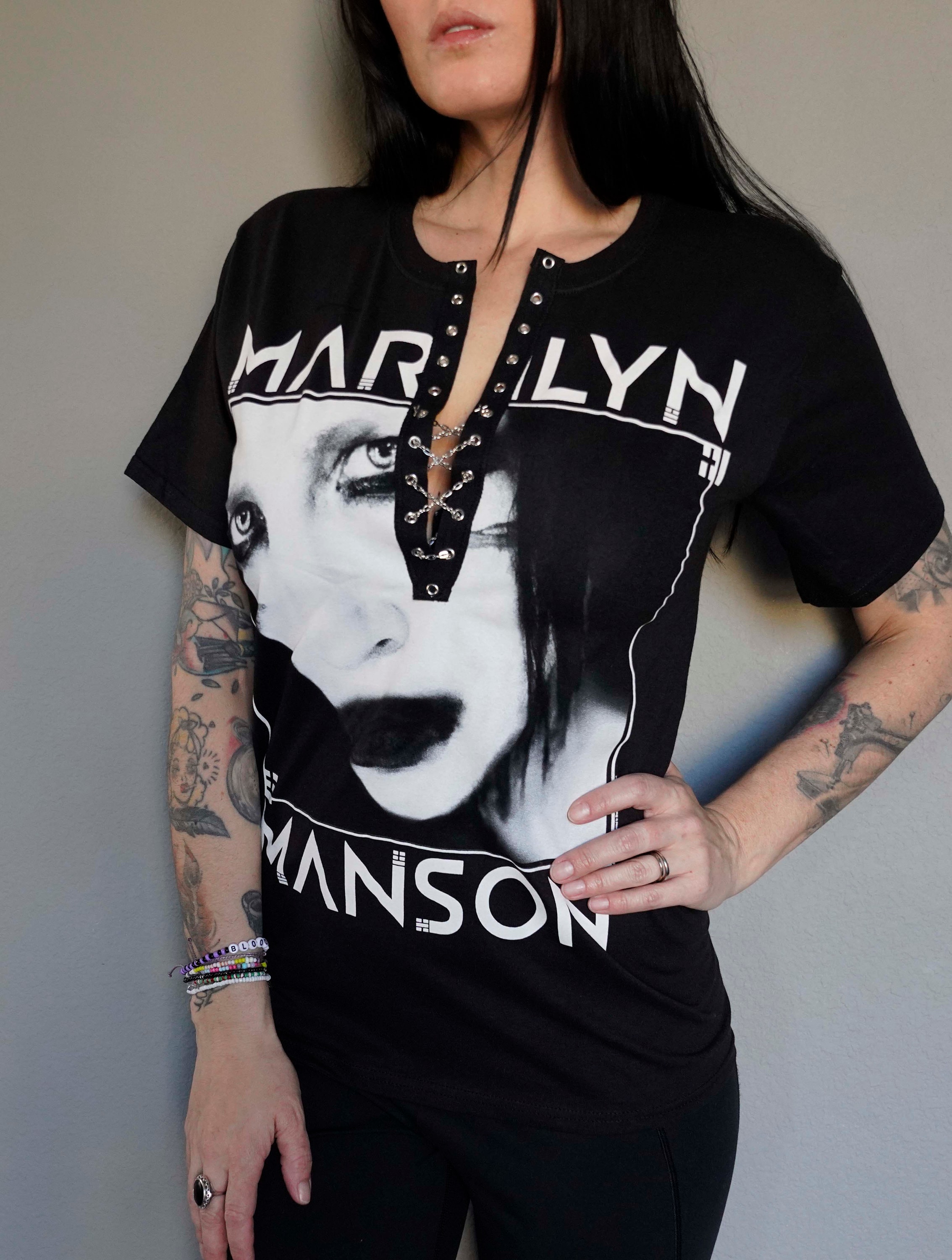 Marilyn Manson Shirt Vintage - Etsy Marilyn Manson Shirt Vintage - Etsy