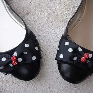 Olivia Paige las Vegas Polka Dot Pin up Dice Bow Shoe Clips - Etsy