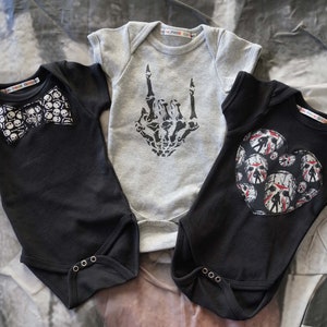Halloween Baby Bodysuit 3-Pack: Punk Rock Rockstar Gift