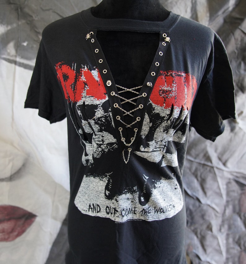 Olivia Paige diy Punk Rock Band Rancid Shirt With Lacing Lace - Etsy