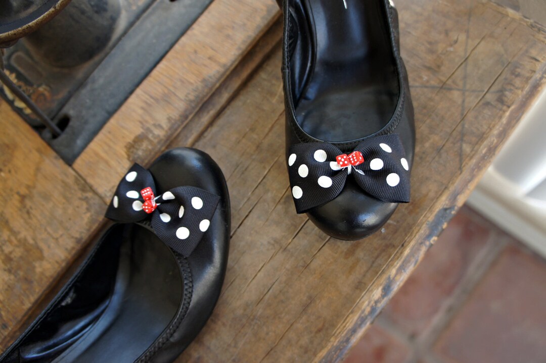 Olivia Paige las Vegas Polka Dot Pin up Dice Bow Shoe Clips - Etsy