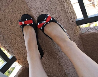 Olivia Paige - Pin Up Anchor bows polka dot shoe clips