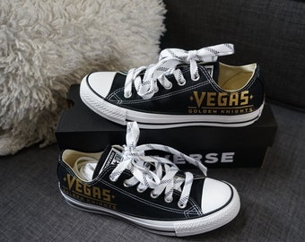 Zapatillas bajas Converse de los Vegas Golden Knights con cordones de hockey