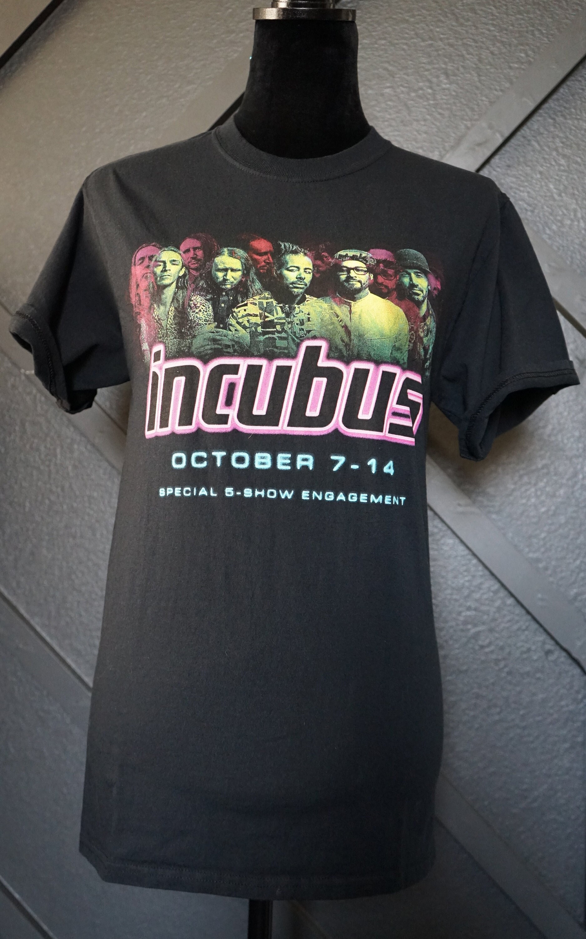 Discover Incubus Tour concert staff Las Vegas Hard Rock Hotel stage T-Shirt