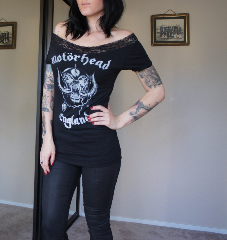 Olivia Paige clothing Diy shirt Motörhead Lemmy Ace of spades | Etsy