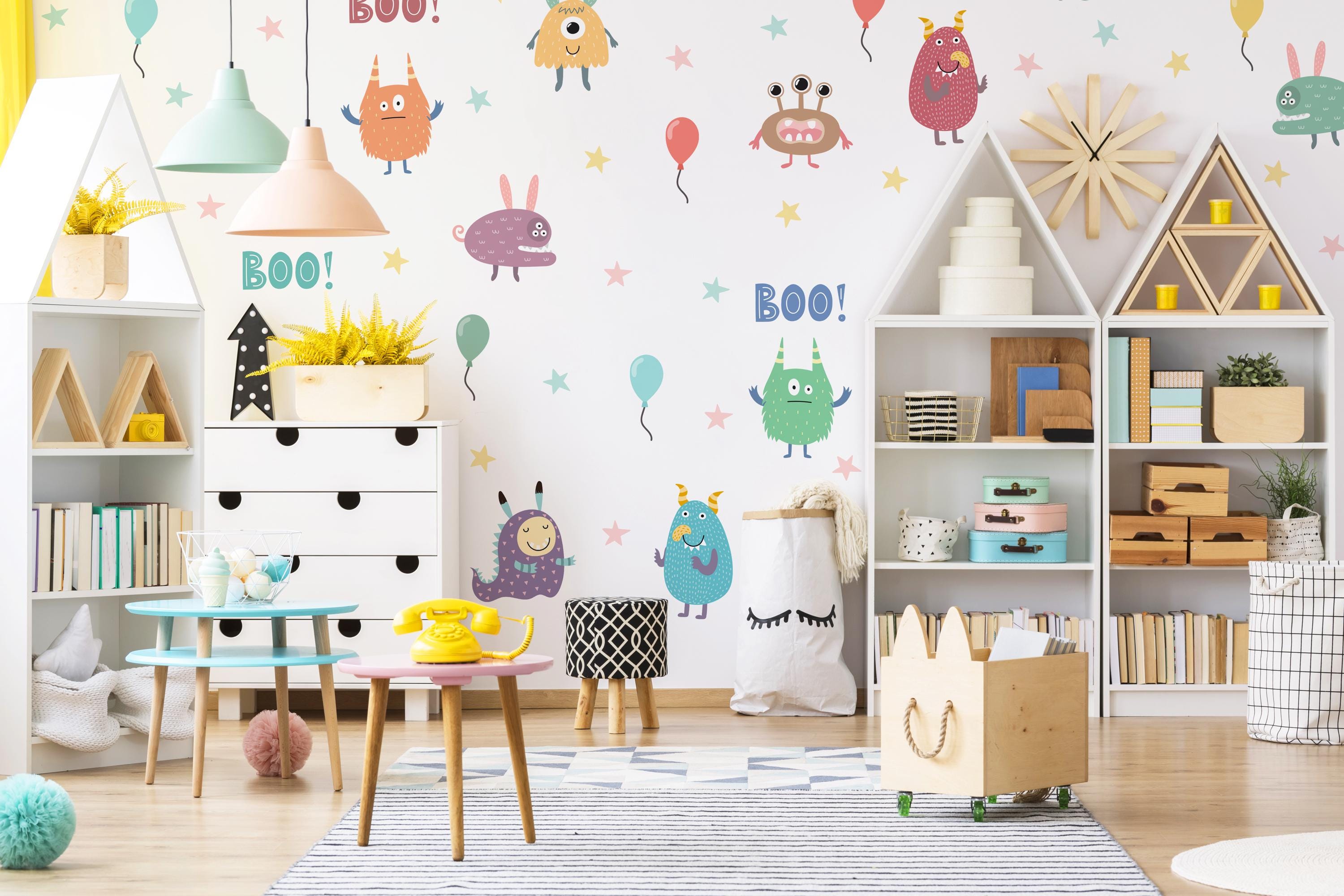 Monster Wall Decals, Kids Room Decor, Removable Vinyl Art - Etsy