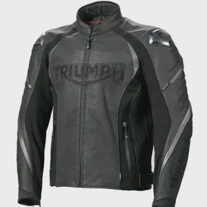 Triumph Bradden Air biker leather jacket Genuine cowhide leather Street style biker racing jacket Triumph motorcycle leather jacket Gift