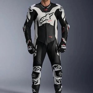 Alpinestars GP plus v4 Bike racing suit with certified protections MotoGP Inspired biker Gear Premium quality cowhide leather Mens moto suit