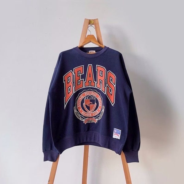 Chicago Vintage Style Crewneck Sweatshirt, Trendy Retro Style Football Shirt, Chicago Bears Gifts, Bears Gifts, Chicago Football Gifts