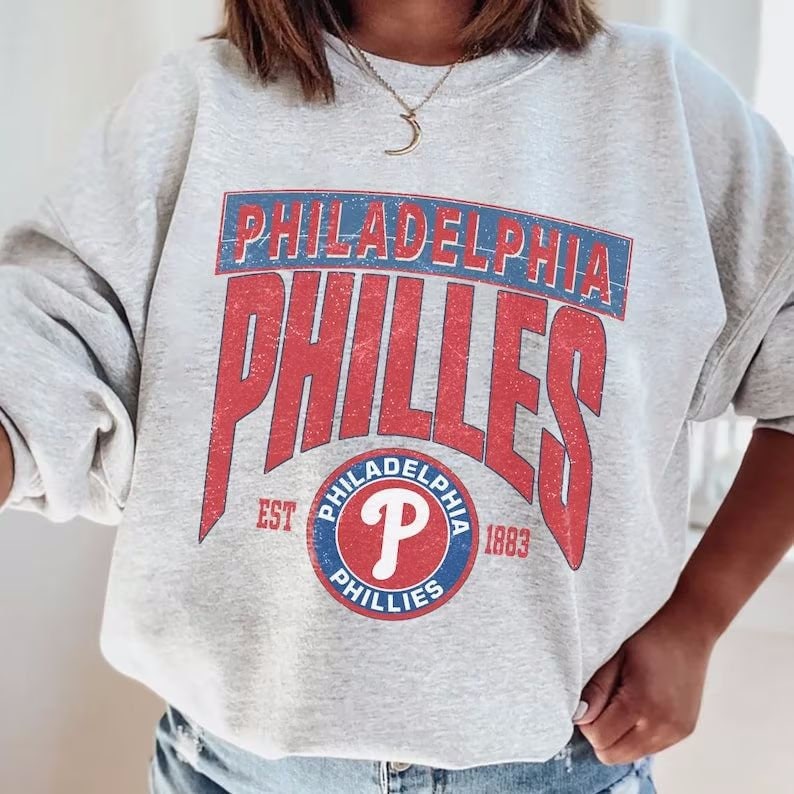 Vintage Philadelphia Baseball Shirt, Philadelphia Hoodie, Philly Baseball Sweatshirt, Baseball Fan Shirt, Philadelphia Game Day zdjęcie 1