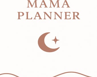 Mama Life Planner | Daily & Weekly Organizer for Overwhelmed Moms | Printable Pastel Planner US Letter