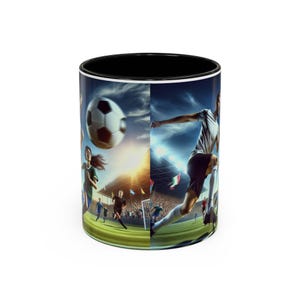 Soccer Coffee Mug: Sports Fan Gift - Vibrant Colors