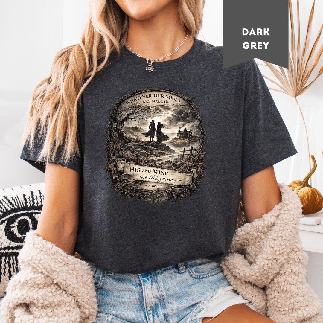 Wuthering Heights Shirt, Gothic Romance, Emily Bronte Literature Tee ...
