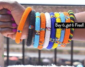 SET of Bangles, Ethnic Bangles, Boho Bangles, Masai Bangles, African Bangles, Handmade Bangles, Bangle Bracelets For Women, Bohemian Jewelry