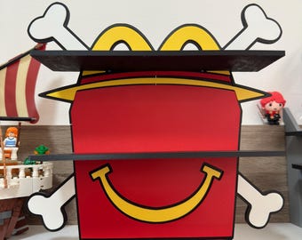 Display Stand Happy Meal One Piece x SpongeBob McDonald's – 3D display for 12 Cajita Feliz / Happy Meal collab characters
