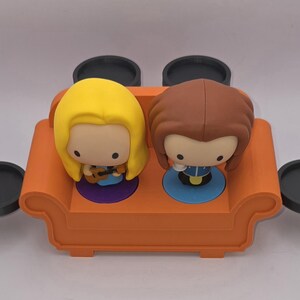 Central Perk Sofa for Friends McDonald's Characters | 3D-Printed Orange Sofa | Gift for Friends Fans image 7