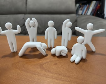 Mini figure Meccha Chameleon, Bundle personaggi in posa per nascondino, decorazione per la scrivania del gamer