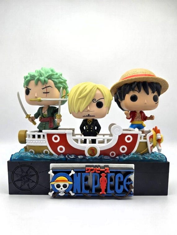 One Piece Display Stand for Kinder Surprise Funko Pop Set – 3D