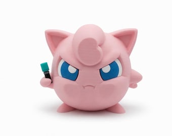 Pokemon Window Promo SVP 3D Printed - Jigglypuff Decor Gift for Fan - Pocket Monsters Statue