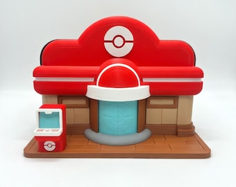 Pokémon Center Pokopia Dock Cover for Nintendo Switch & Switch 2 – Poké Center 3D Printed, Decorative Stand