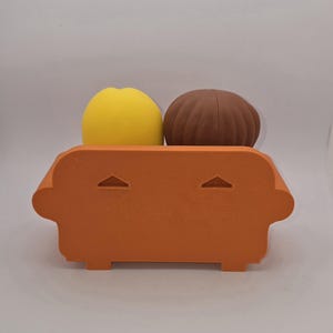Central Perk Sofa for Friends McDonald's Characters | 3D-Printed Orange Sofa | Gift for Friends Fans image 11