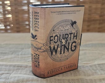 "Fourth Wing" Mini Decorative Book - Fantasy Jewelry Box / Storage | Rebecca Yarros