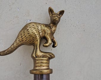 Kangaroo Handle Walking Cane: Vintage Style Foldable Stick, Elegant stick
