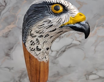 Handcrafted Bird Head Wooden Walking Cane