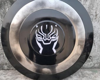 Captain America Wakanda Shield Black Panther Edition Marvel Display Prop.