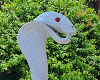 Foldable Cobra Snake Wooden Walking Cane – Adjustable Ash Wood Christmas Gift.