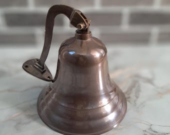 6” Solid Brass Ship Bell – Antique Finish Nautical Home Decor Gift