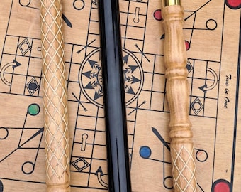 Victorian Style Brass Handle Wooden Walking Cane.