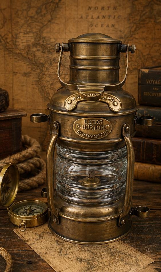 Antique Anchor Lantern - Etsy