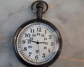 Antique Style Brass Pocket Watch Vintage Classic Timepiece Chain Watch