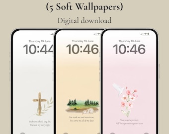 Sun & Bloom™ – Christian Lock Screen Bundle (5 Faith-Based Wallpapers)
