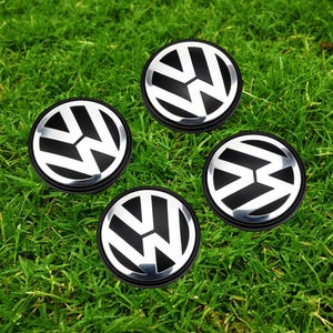 VW Volkswagen Wheel Center Cap,  Silver Rim Hub Emblem Covers Replacement Set, VW Alloy Wheel Centre Caps, Car Accessories, Christmas Gifts