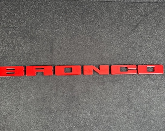Bronco grille letter cover badges