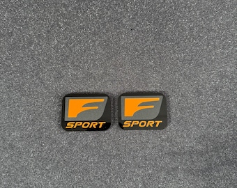 Lexus F sport fender badge pair