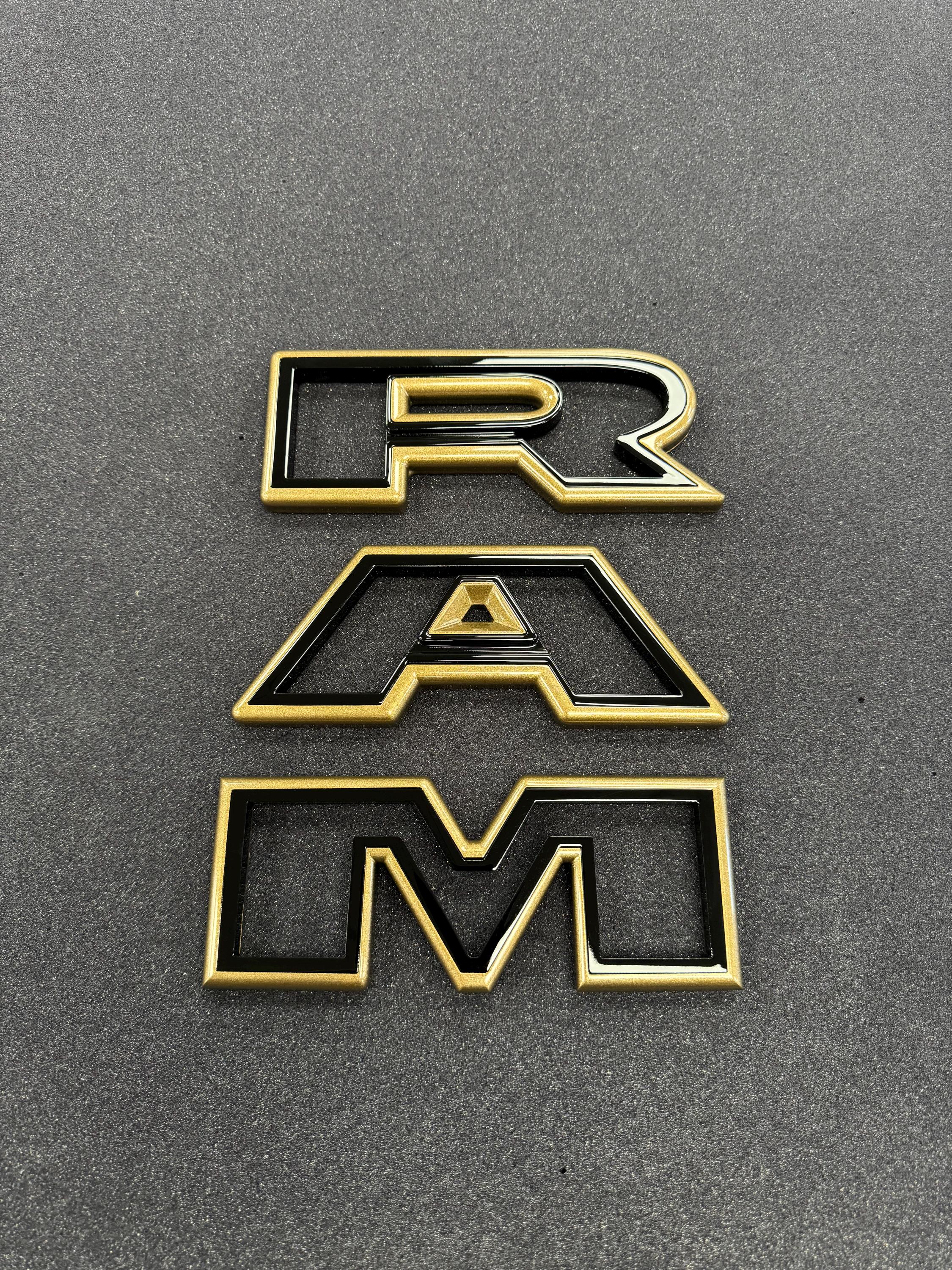 Color Matched 3D RAM Grille Letters - Etsy