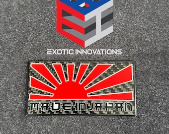 Made in Japan carbon fiber badge