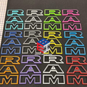 RAM TRX/RHO grille letter replacement set