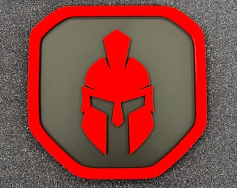 Spartan Shield tailgate badge