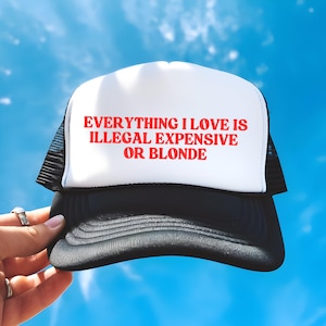 Blonde minnaar grappige trucker hoed baseballpet zomer strand vakantie bar zwembad feest meisjes reis hoed sarcastische volwassen humor cadeau voor haar hem