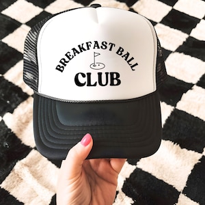 Funny Golf Trucker Hat Golf Gift for Husband Breakfast Ball Trucker Otto Cap Summer Beach Vacation Pool Party Boys Trip Hat Bachelor Trip