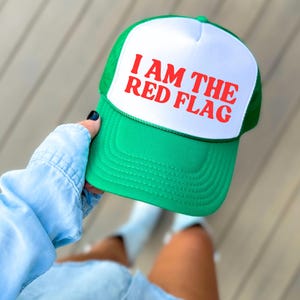 Rode vlag grappige truckerhoed Baseballpet Hot Girl zomer strand vakantie Bar zwembadfeest meisjes reis vrijgezellenfeest hoed volwassen humor cadeau voor haar