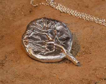 PLACENTA TREE of LIFE handmade silver pendant, motherhood necklace, gift for mother, mother jewelry