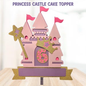 Extra Large Princess Castle Cake Topper