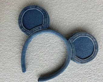 Denim Mouse Ears - Medium Wash