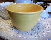 Vintage Fiesta Yellow Mixing Bowl 3 Inside Rings